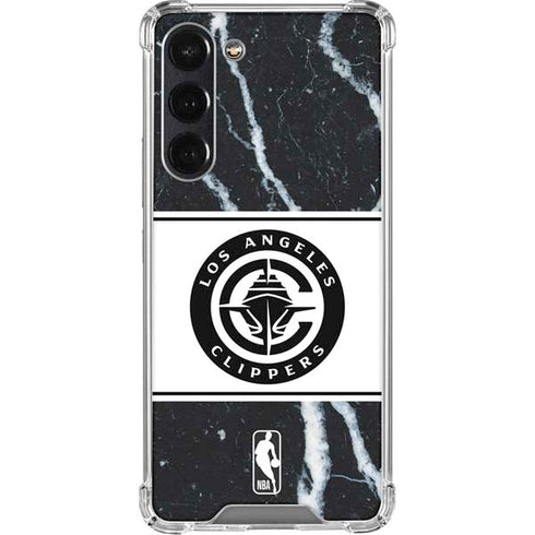 NBA LA Clippers Marble Galaxy S23 FE Clear Case